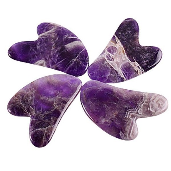 100% Amethyst Gua Sha Face Tool - Picture 1 of 3